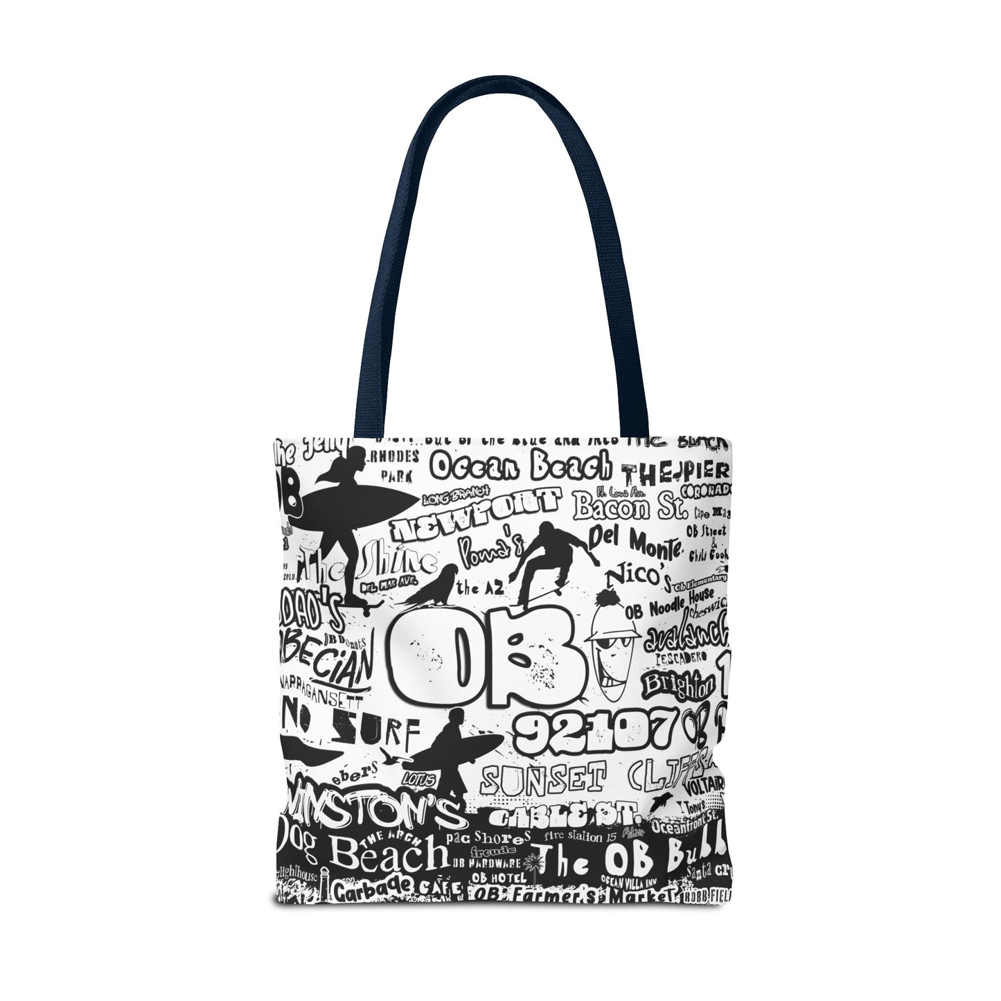 OB Surf Parrot Graffiti Tote Bag