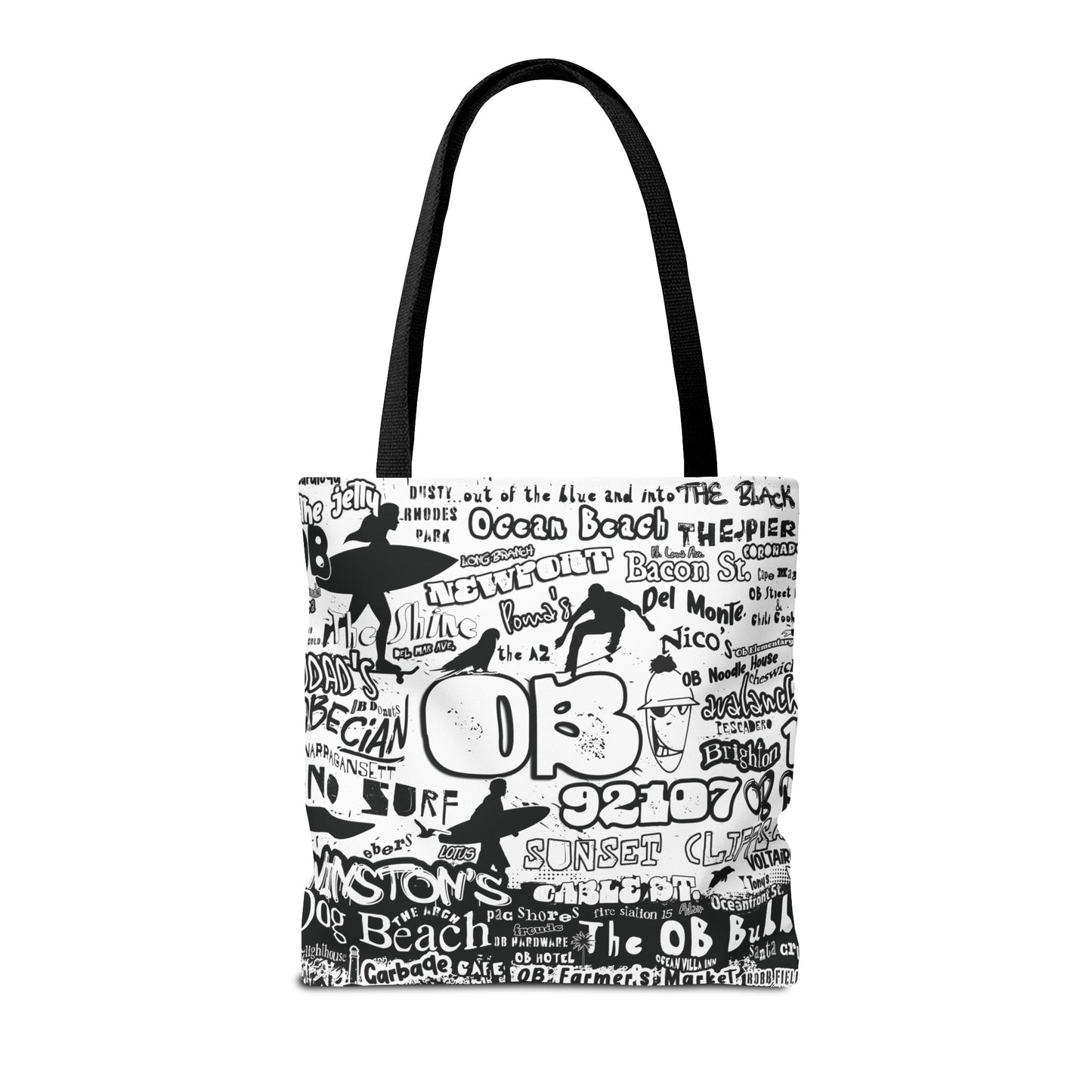 OB Surf Parrot Graffiti Tote Bag