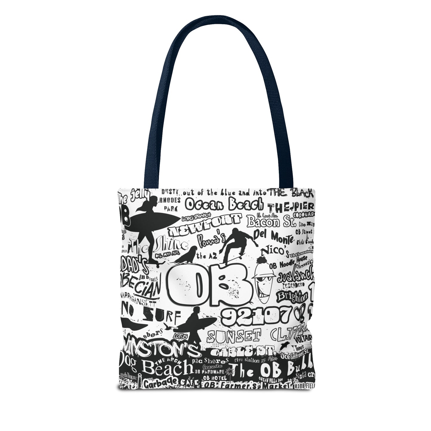 OB Surf Parrot Graffiti Tote Bag