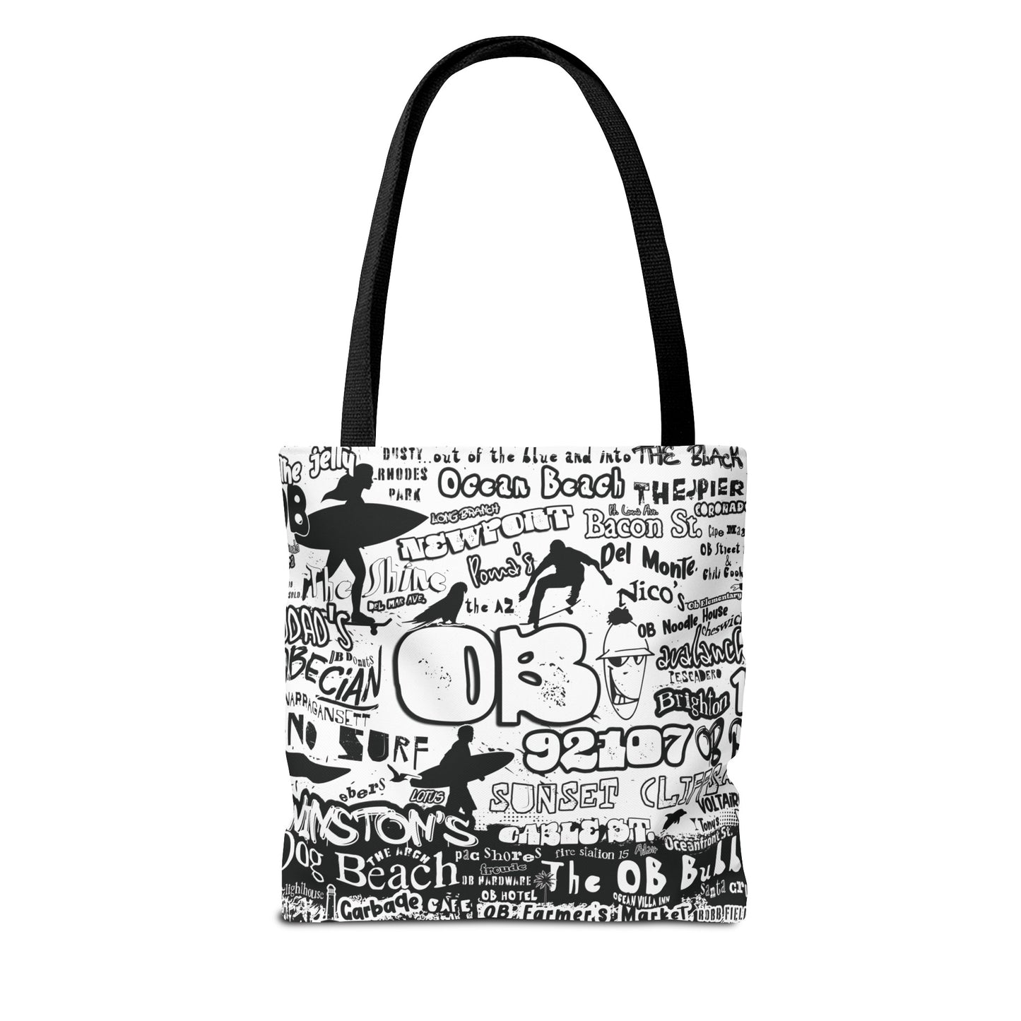 OB Surf Parrot Graffiti Tote Bag