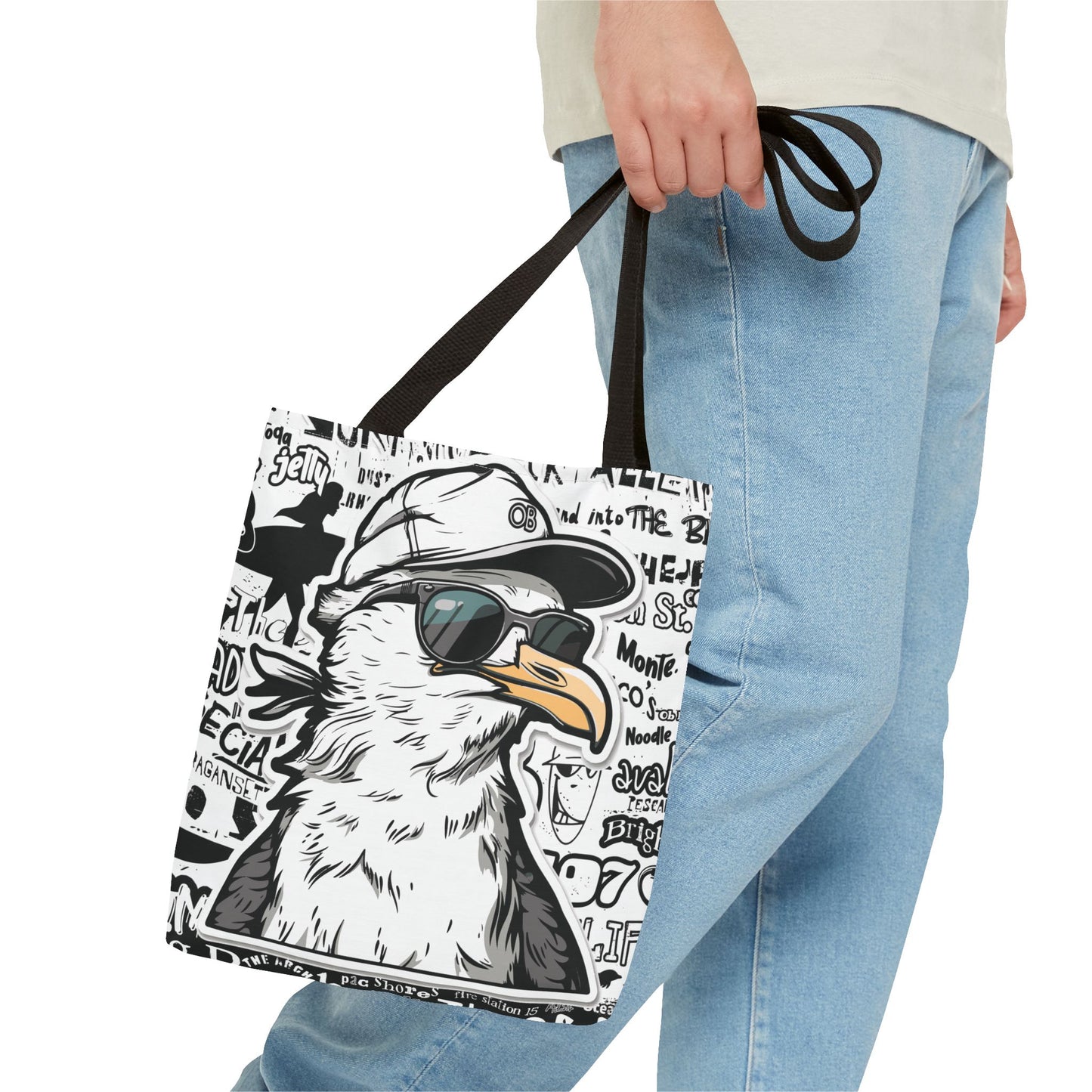 OB Seagull Grafitti Tote Bag