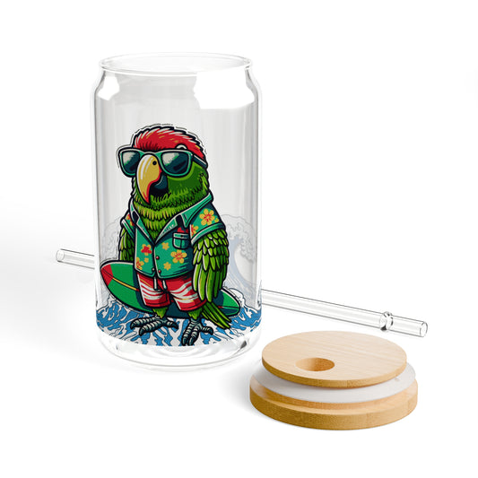Cool OB Parrot Sipper Glass, 16oz