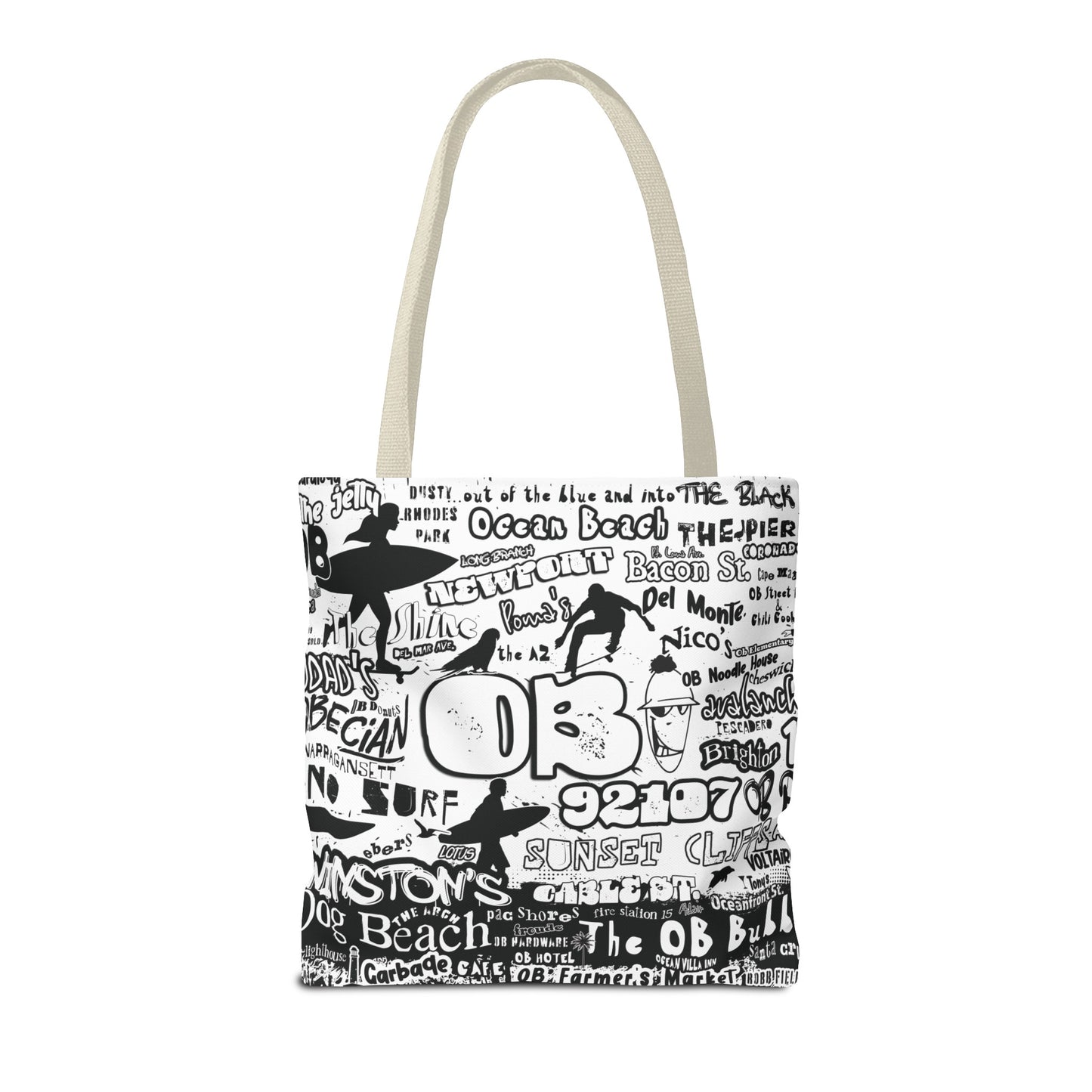 OB Surf Parrot Graffiti Tote Bag