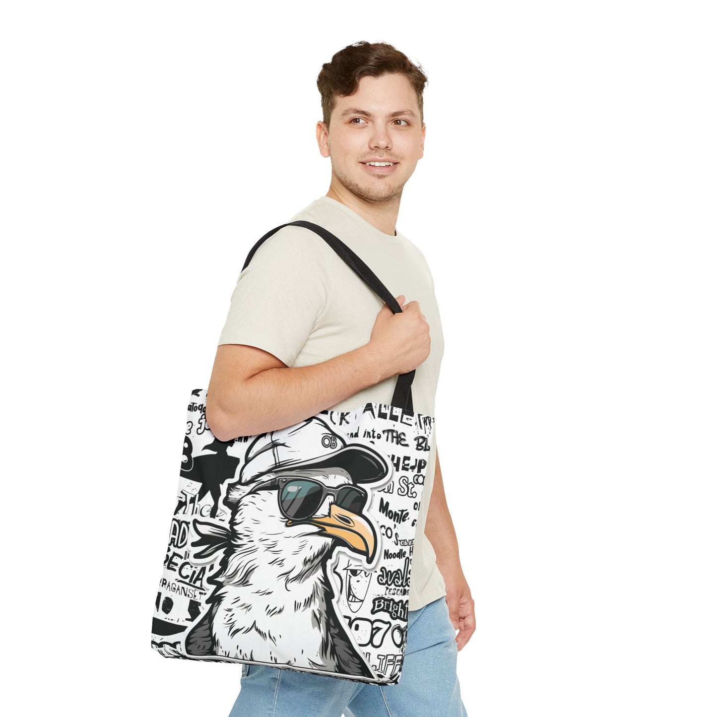 OB Seagull Grafitti Tote Bag