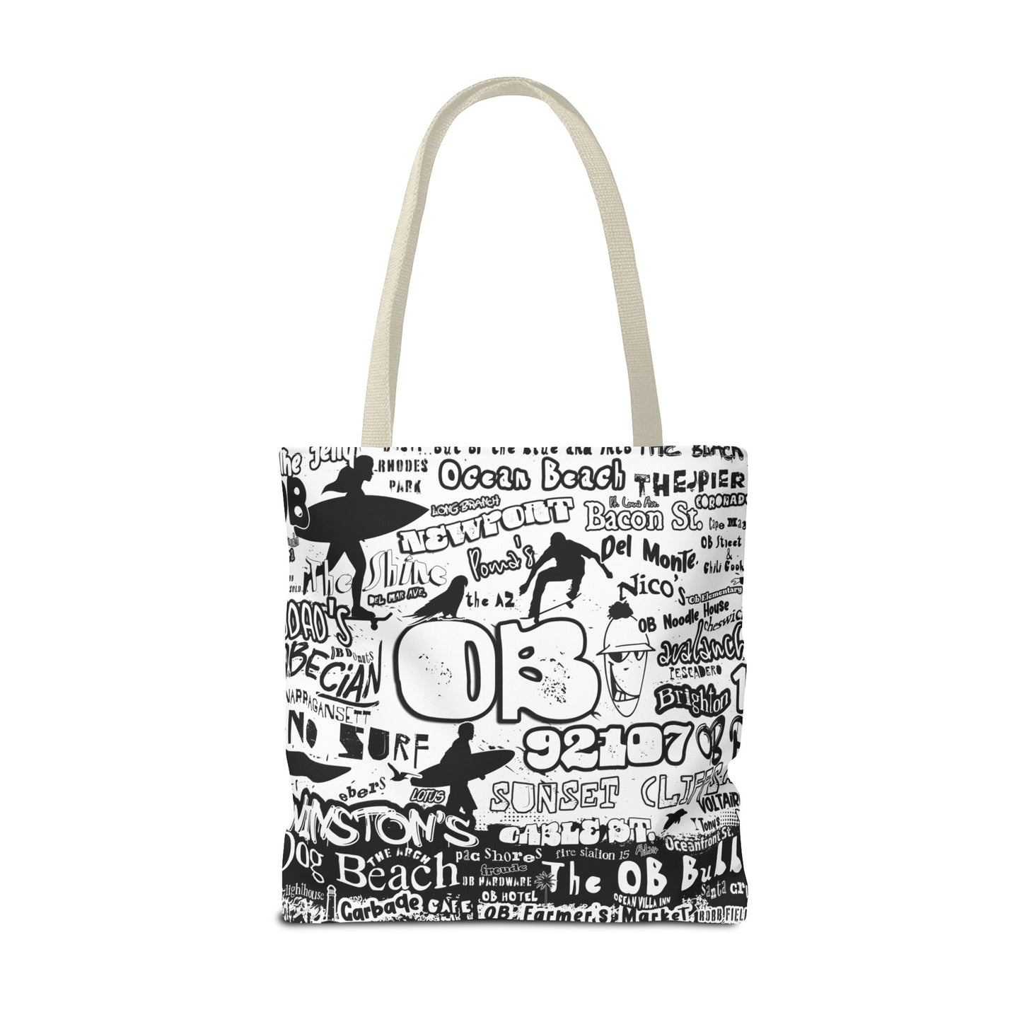OB Surf Parrot Graffiti Tote Bag