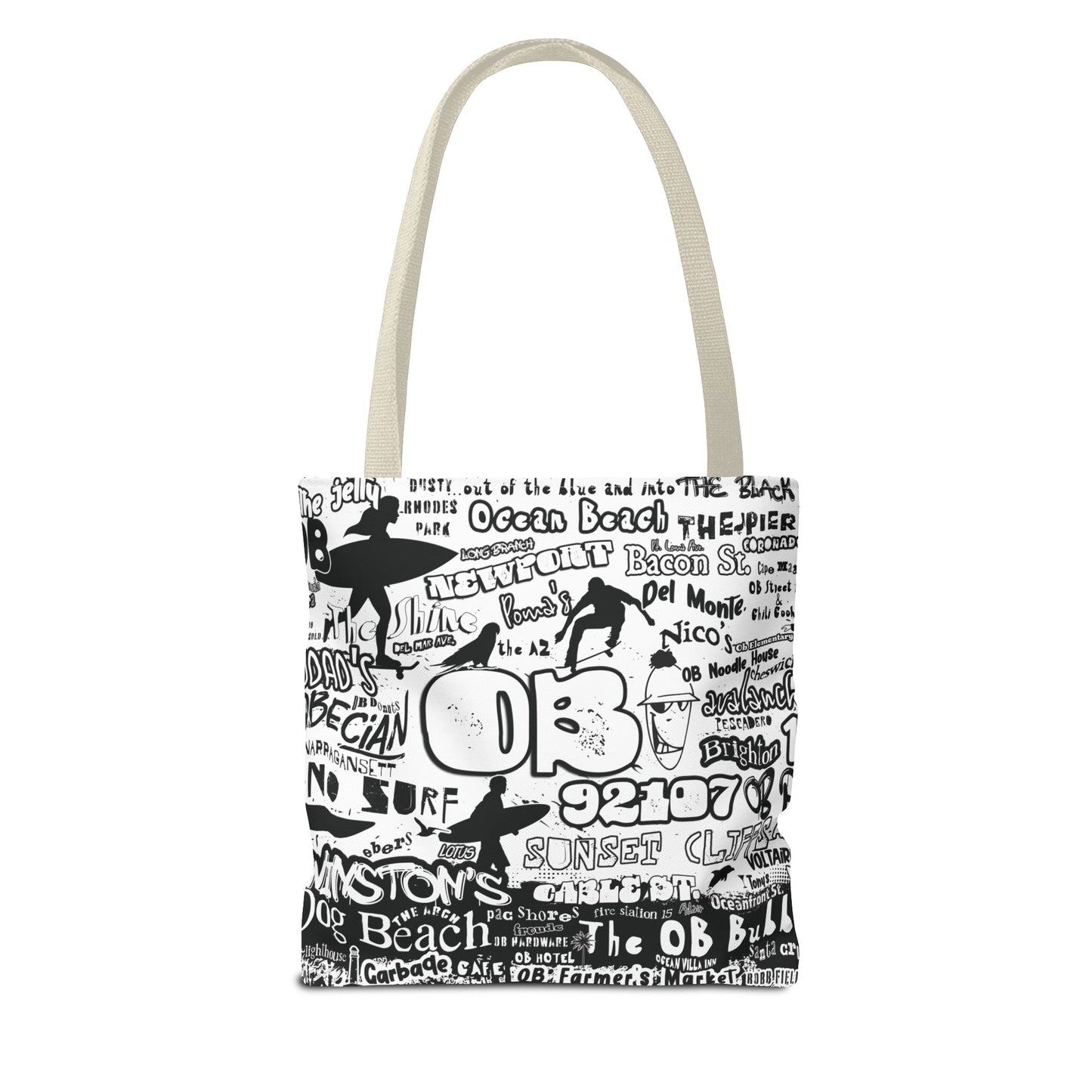 OB Surf Parrot Graffiti Tote Bag