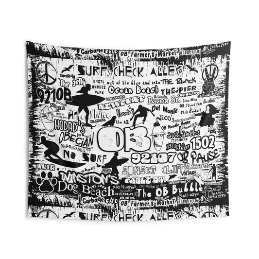 OB Graffiti Indoor Wall Tapestry