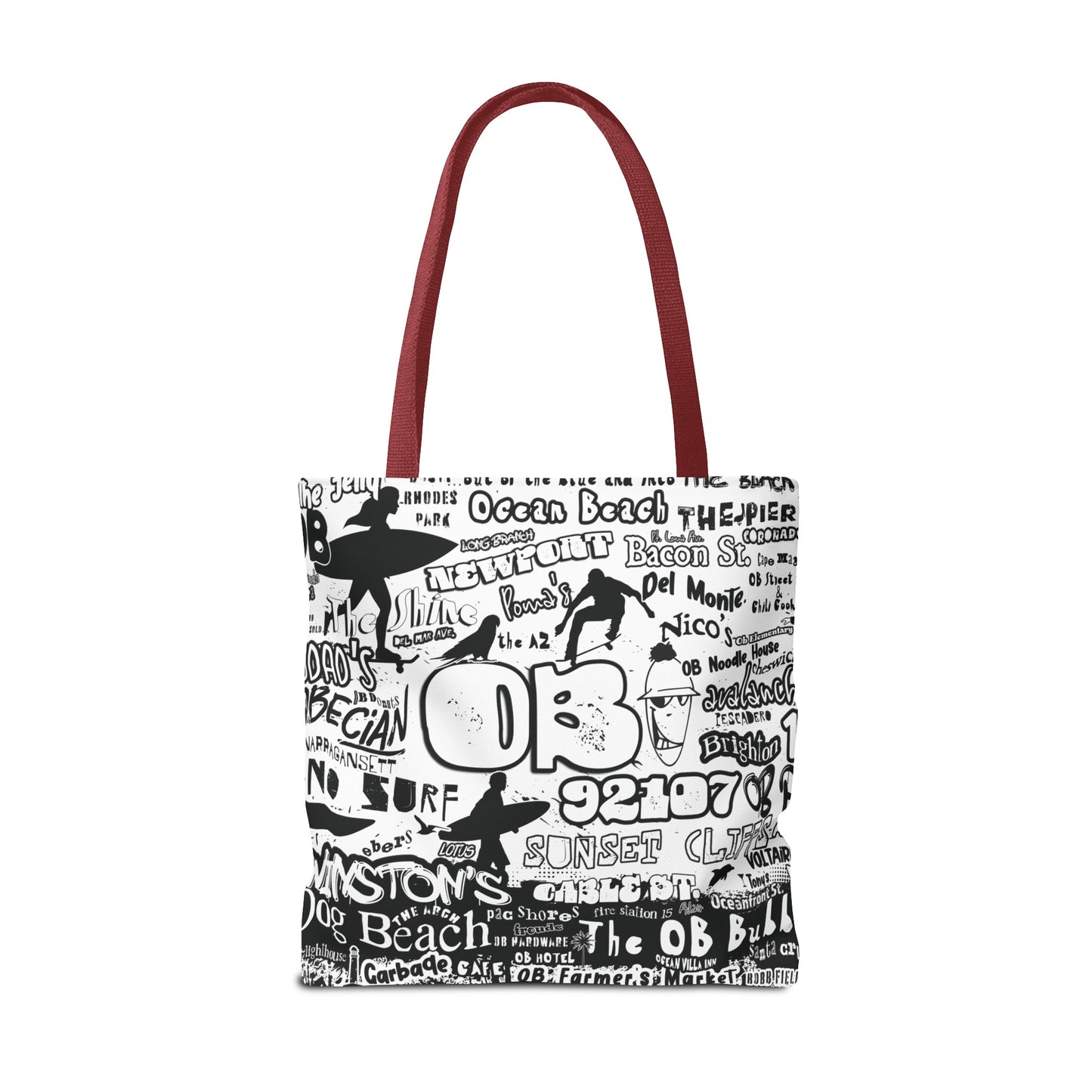 OB Surf Parrot Graffiti Tote Bag