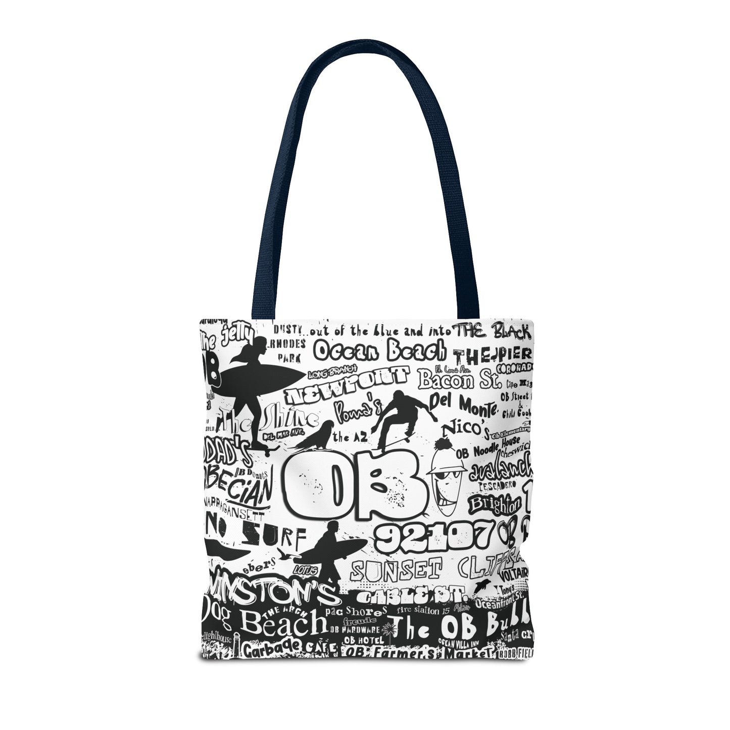 OB Surf Parrot Graffiti Tote Bag