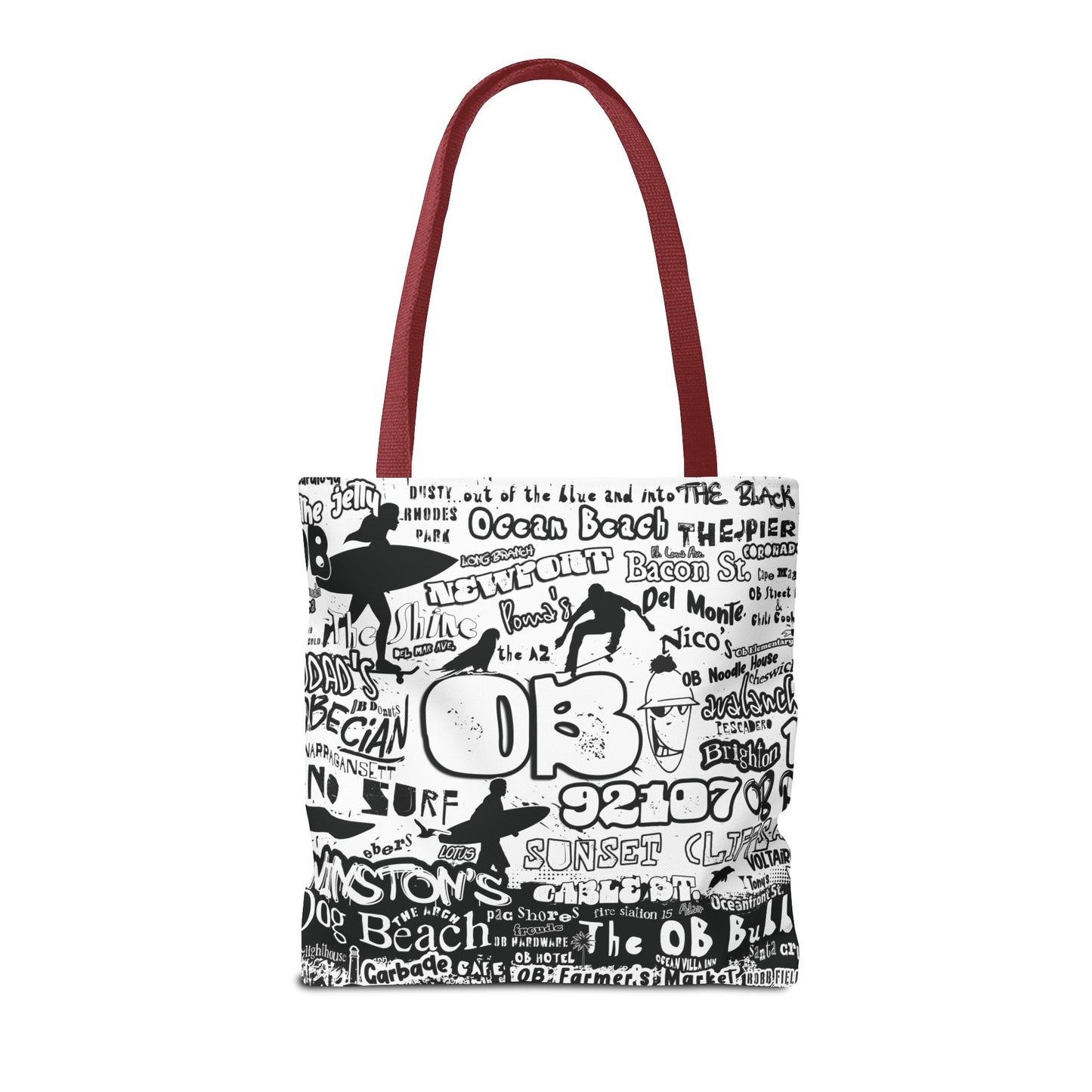 OB Surf Parrot Graffiti Tote Bag