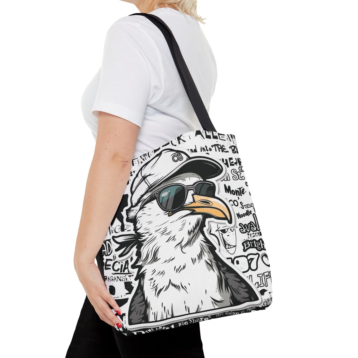 OB Seagull Grafitti Tote Bag