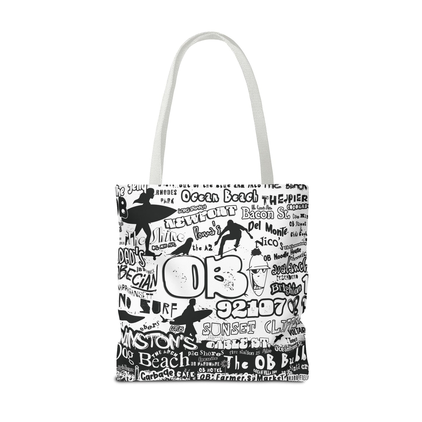OB Surf Parrot Graffiti Tote Bag