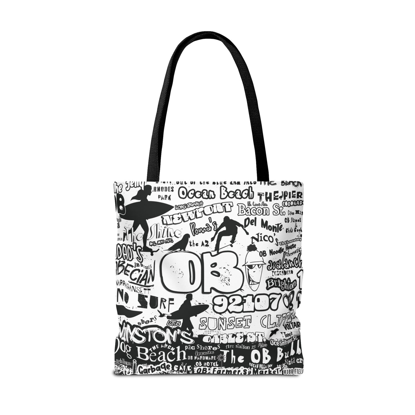 OB Surf Parrot Graffiti Tote Bag
