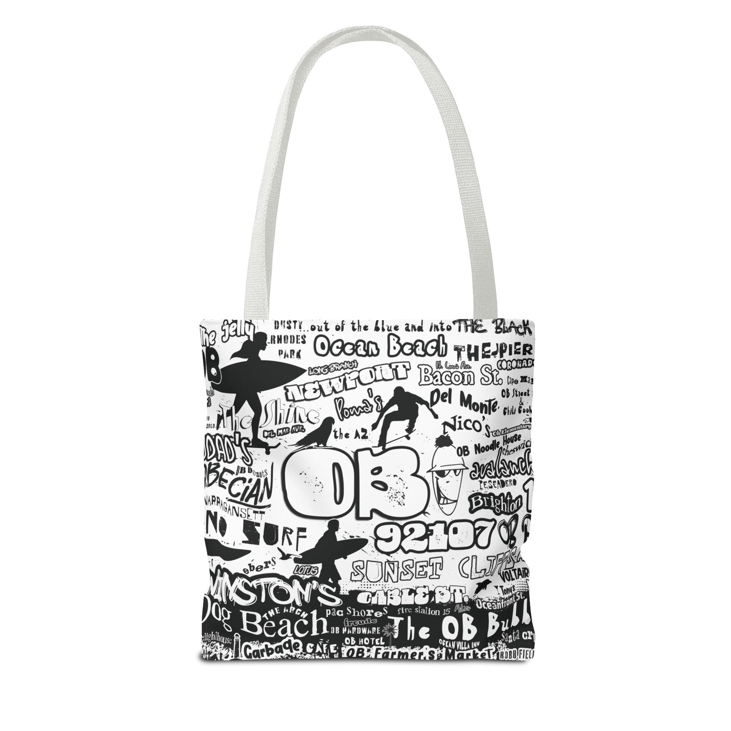 OB Surf Parrot Graffiti Tote Bag