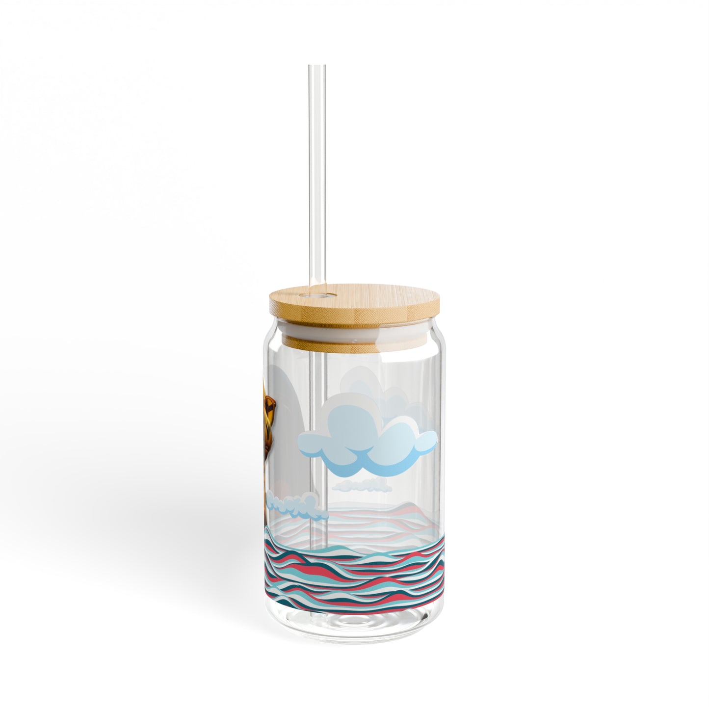 OB's Barking Sea Lion Sipper Glass, 16oz