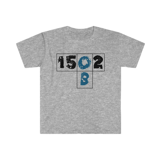 OB 1502 - Grey T-Shirt - Ocean Beach, CA