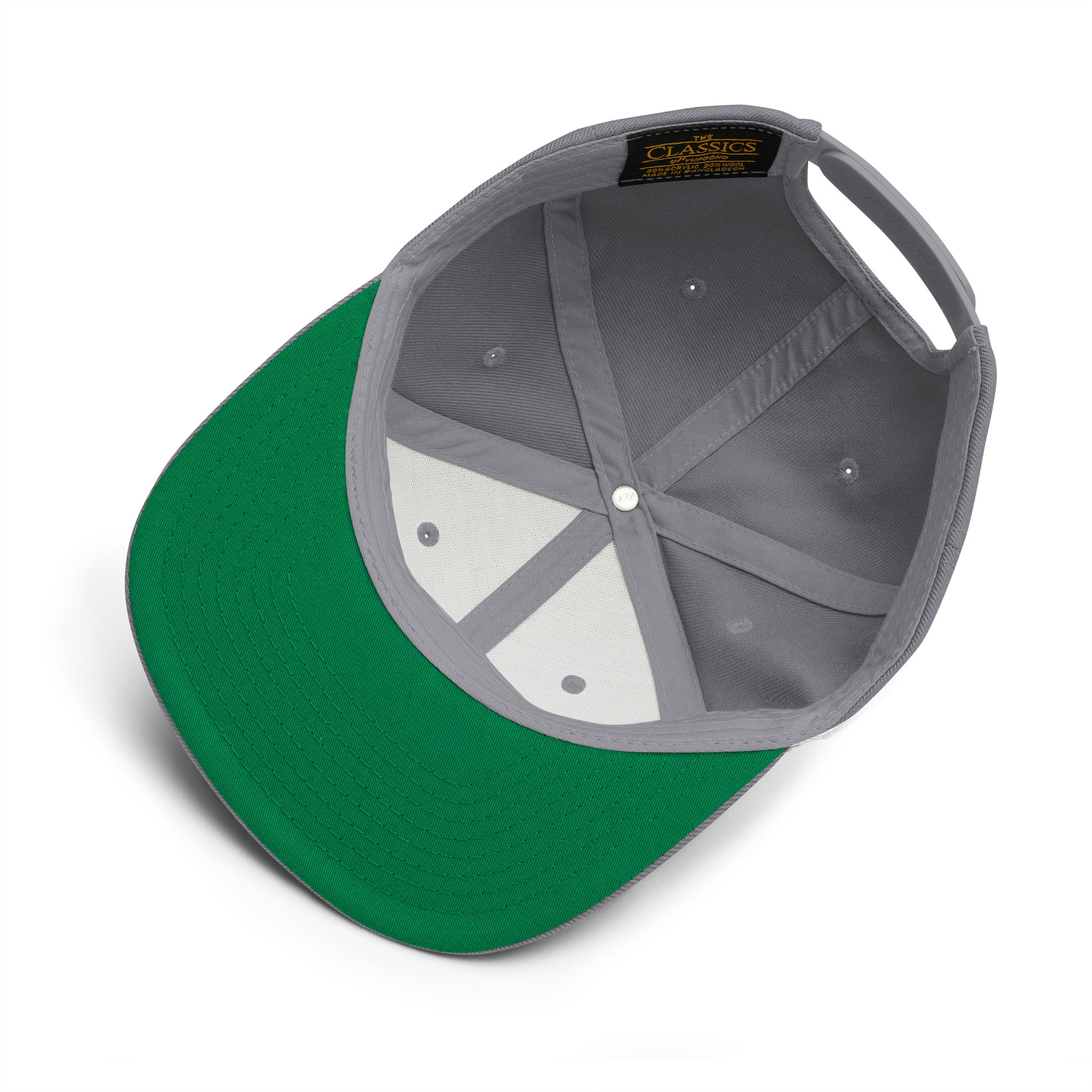 OB Pause Classic Snapback Hat - Silver - Bottom