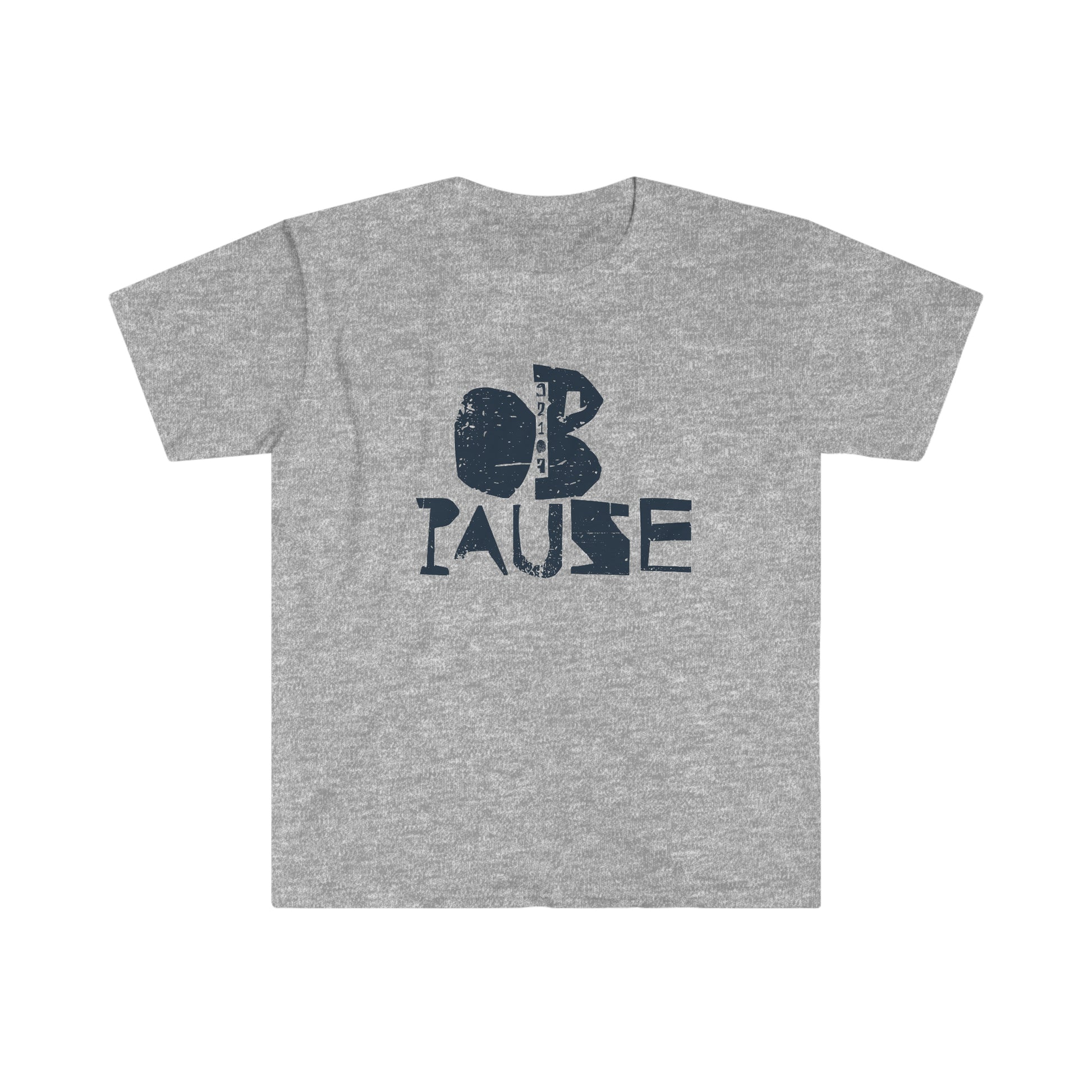 OB Pause Grey T-Shirt - Ocean Beach, CA