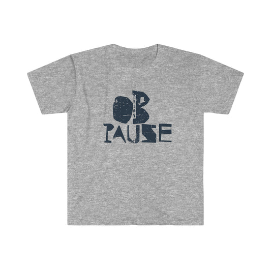 OB Pause Grey T-Shirt - Ocean Beach, CA