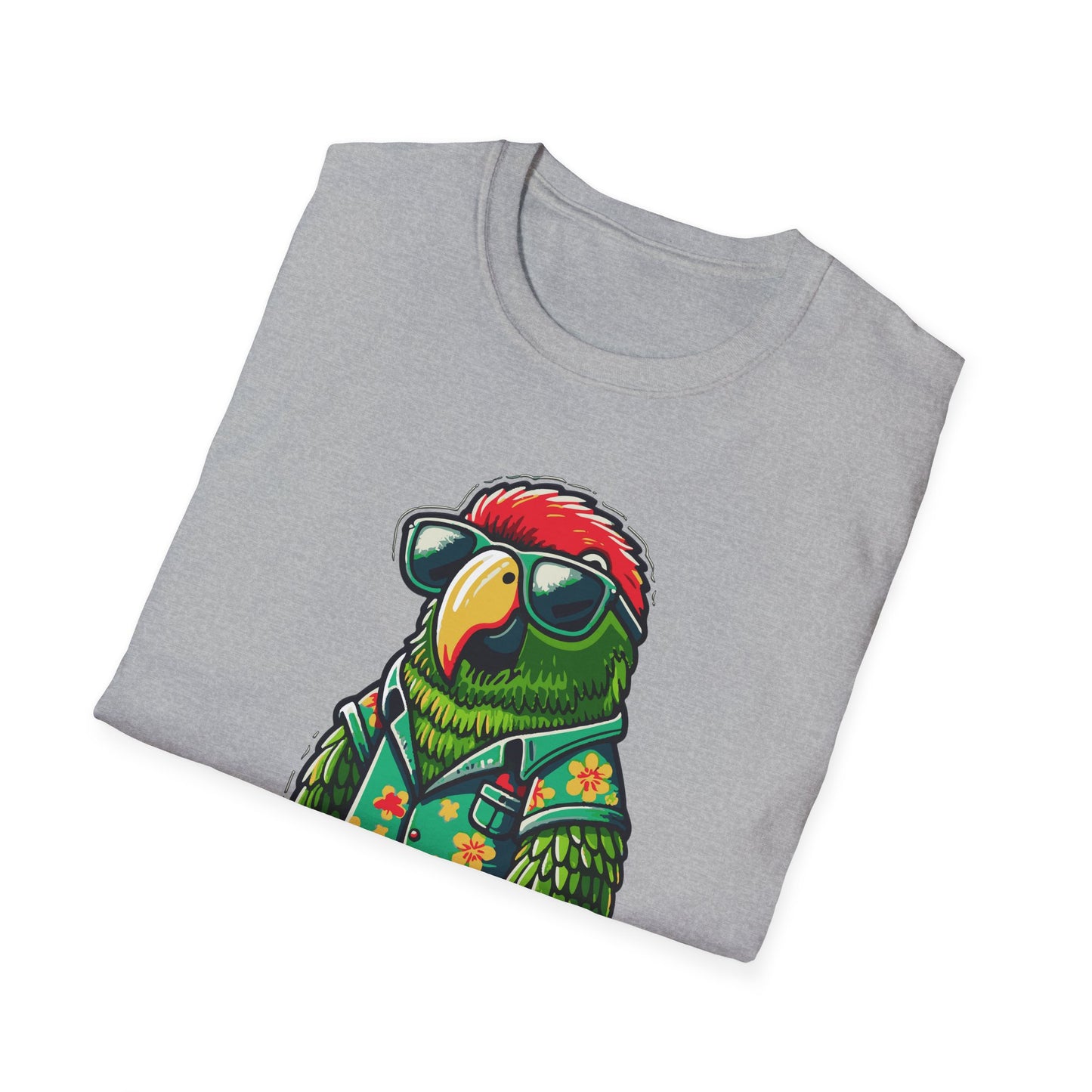 Cool OB Surfer Parrot Softstyle T-Shirt