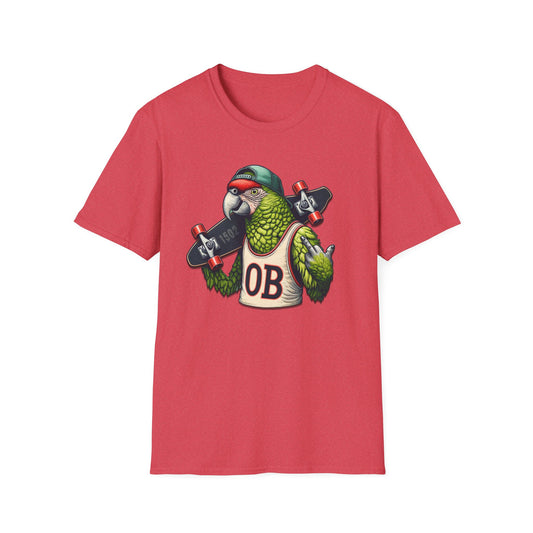 OB Parrot Flipping the Bird Softstyle T-Shirt