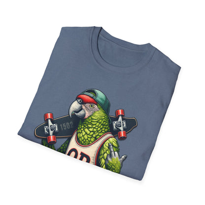 OB Parrot Flipping the Bird Softstyle T-Shirt