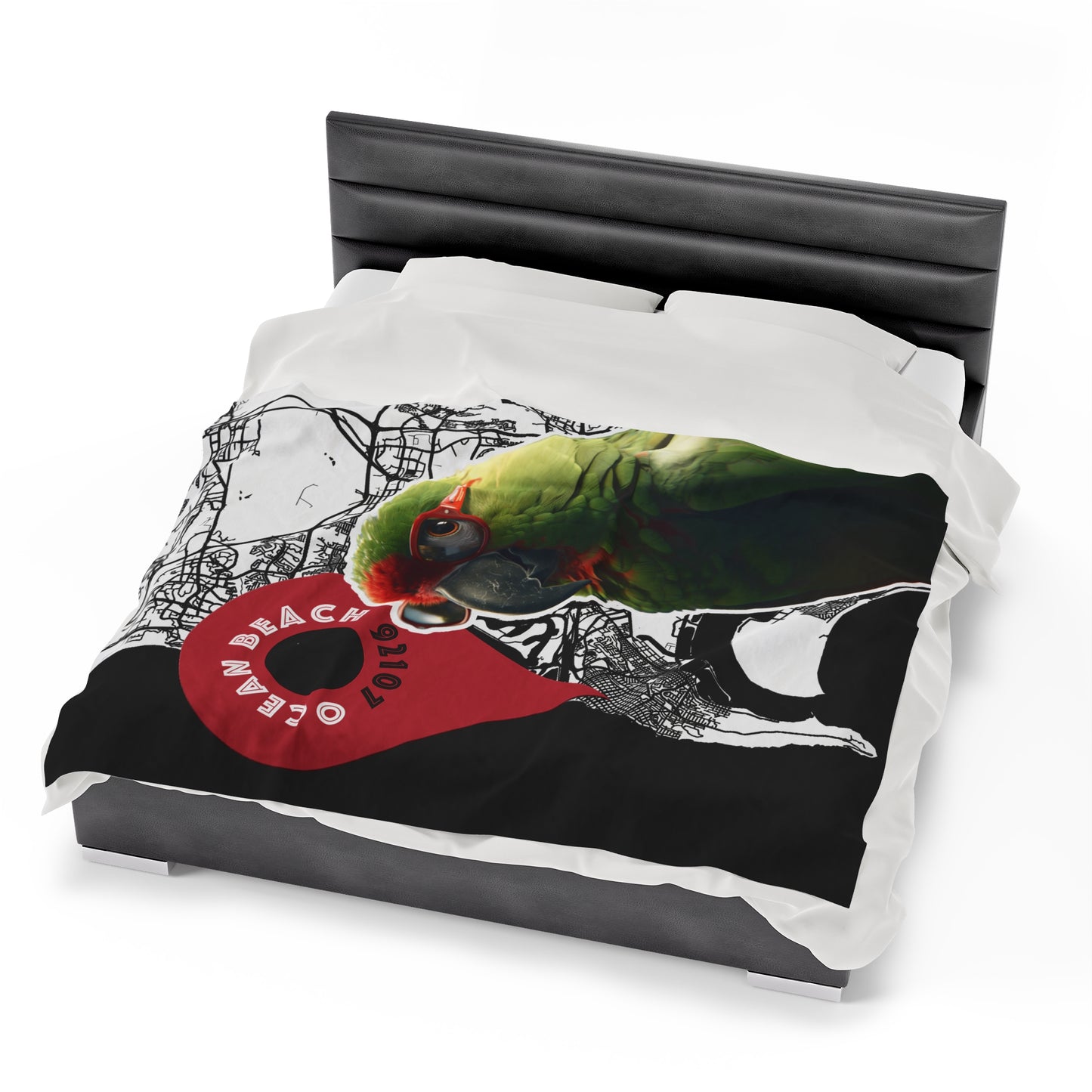 OB Parrot Velveteen Plush Blanket