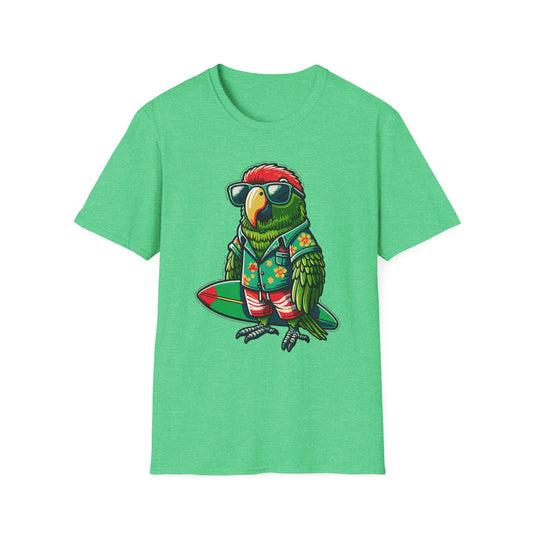 Cool OB Surfer Parrot Softstyle T-Shirt