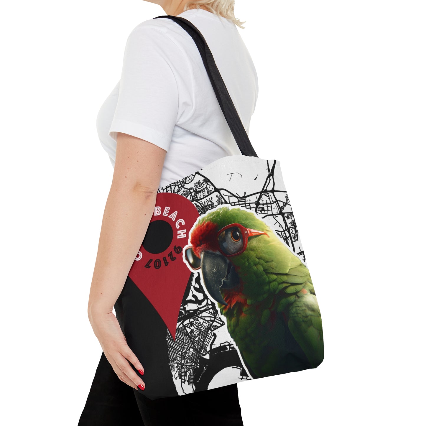 Squawk & Swagger Tote: Red-Crowned Radiance