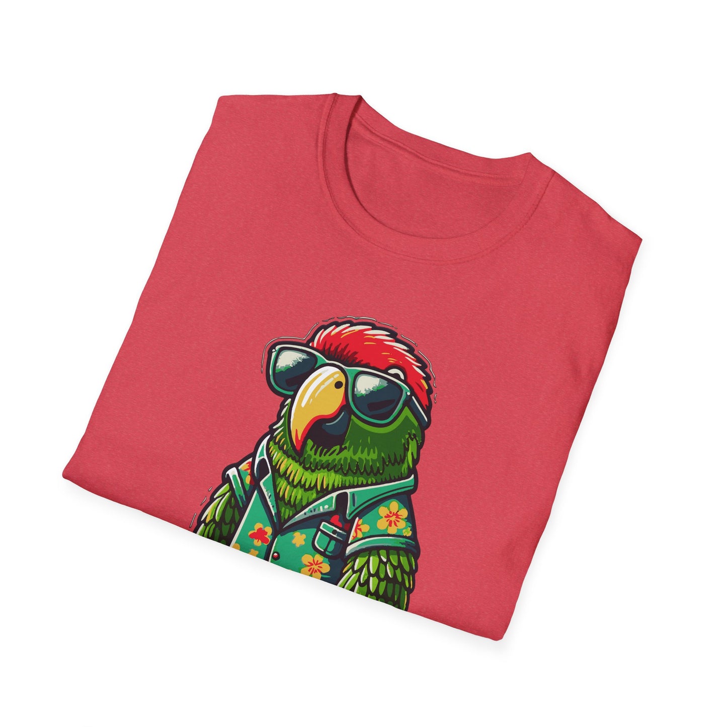 Cool OB Surfer Parrot Softstyle T-Shirt