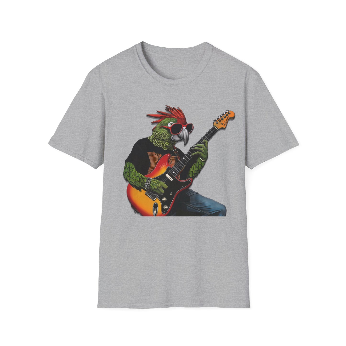 Rocker Parrot Softstyle T-Shirt