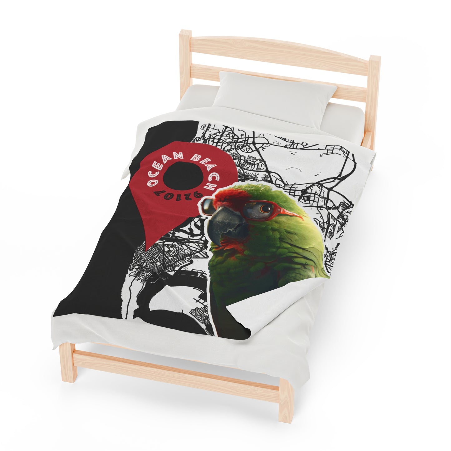 OB Parrot Velveteen Plush Blanket