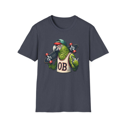 OB Parrot Flipping the Bird Softstyle T-Shirt