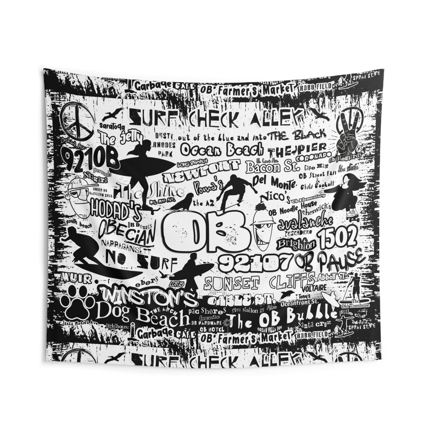 OB Graffiti Indoor Wall Tapestry