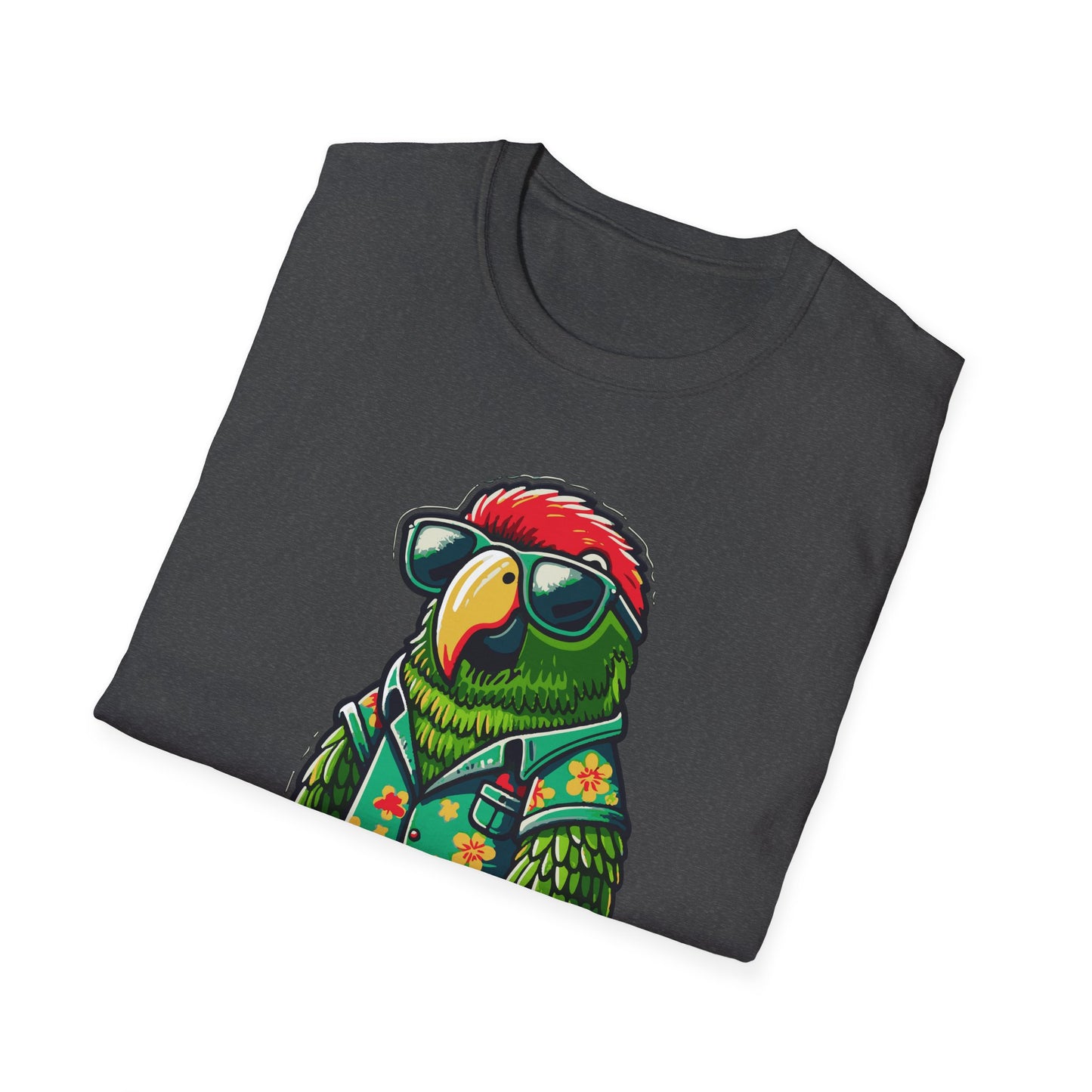 Cool OB Surfer Parrot Softstyle T-Shirt