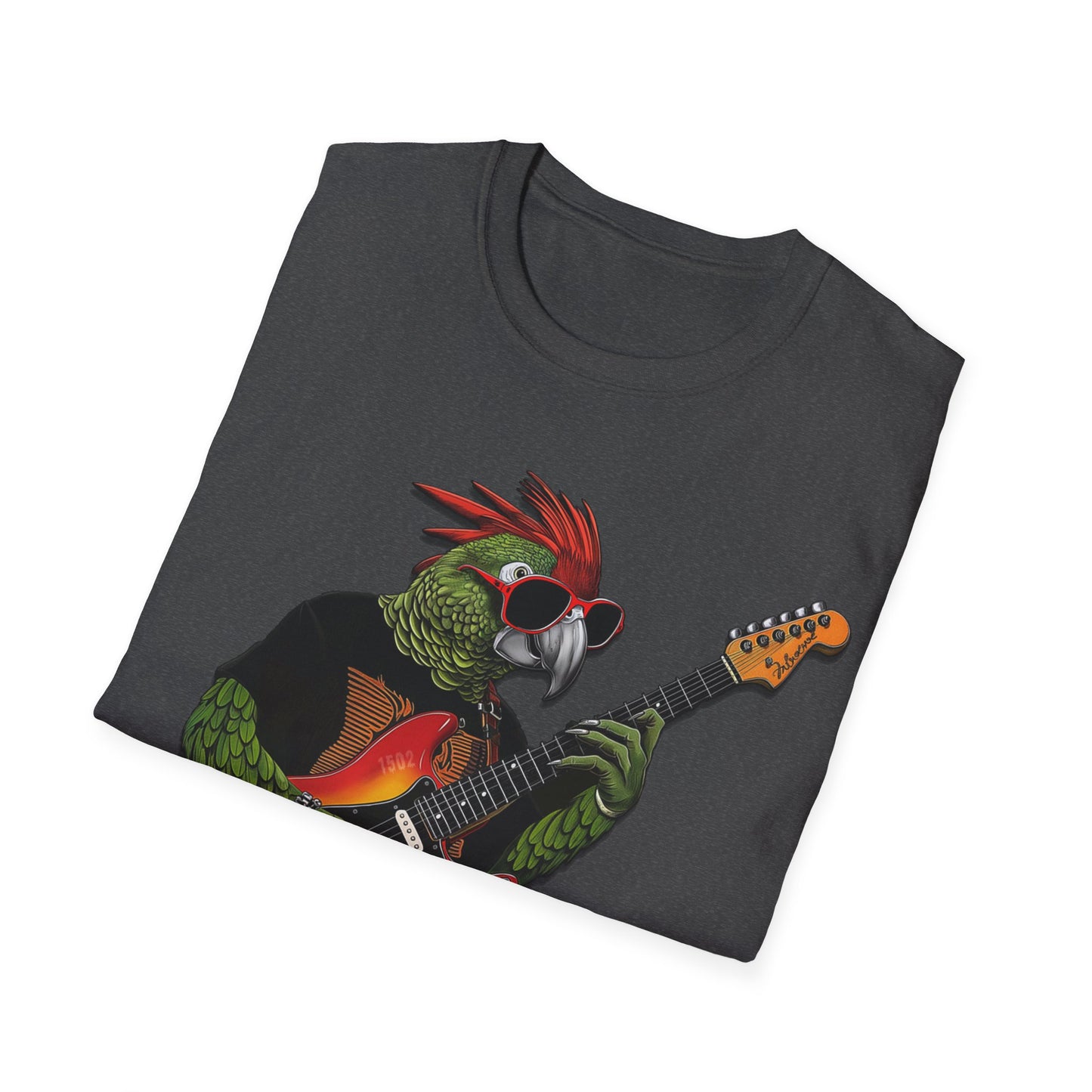 Rocker Parrot Softstyle T-Shirt