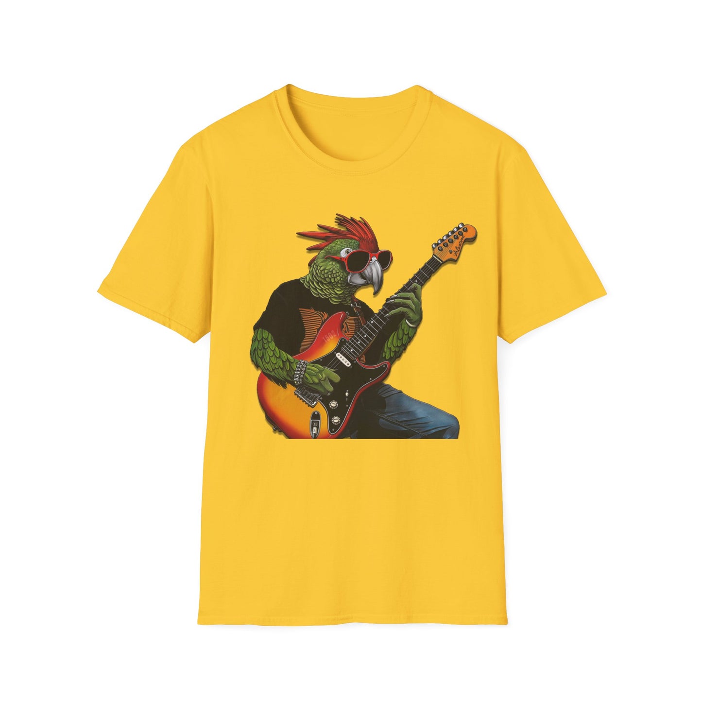 Rocker Parrot Softstyle T-Shirt