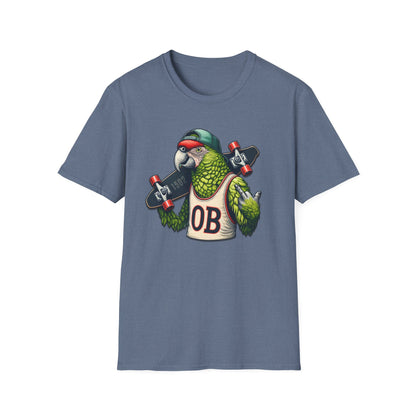 OB Parrot Flipping the Bird Softstyle T-Shirt