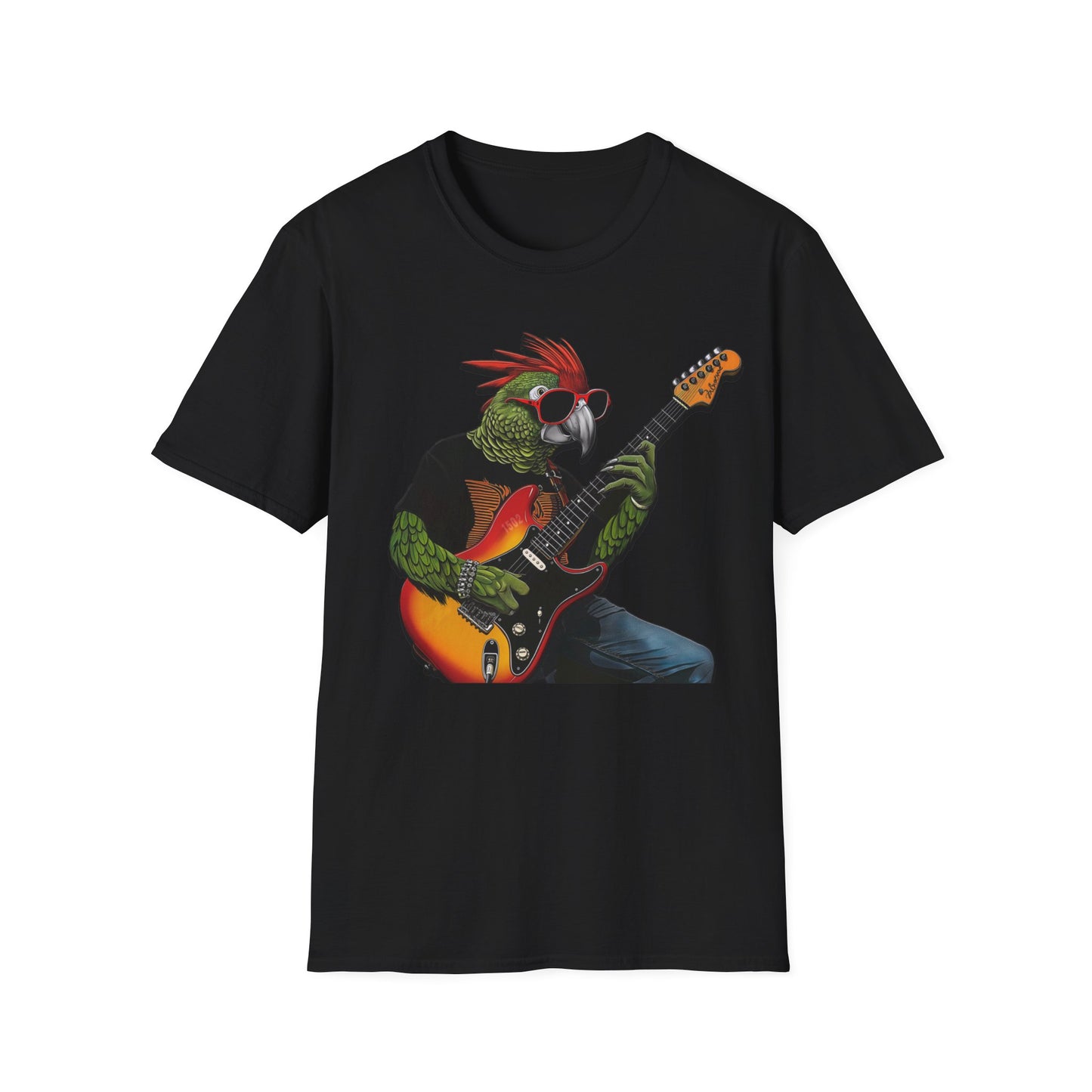 Rocker Parrot Softstyle T-Shirt