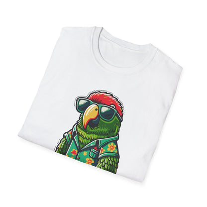 Cool OB Surfer Parrot Softstyle T-Shirt