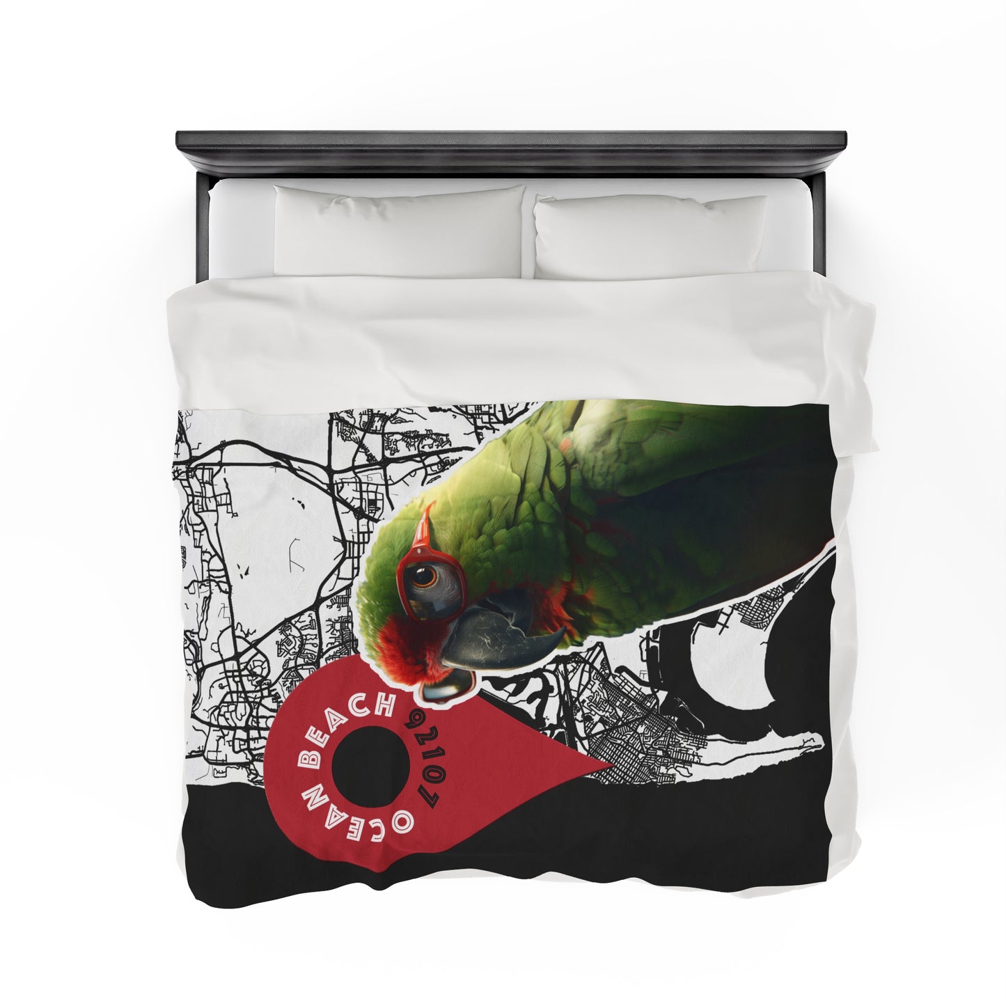 OB Parrot Velveteen Plush Blanket