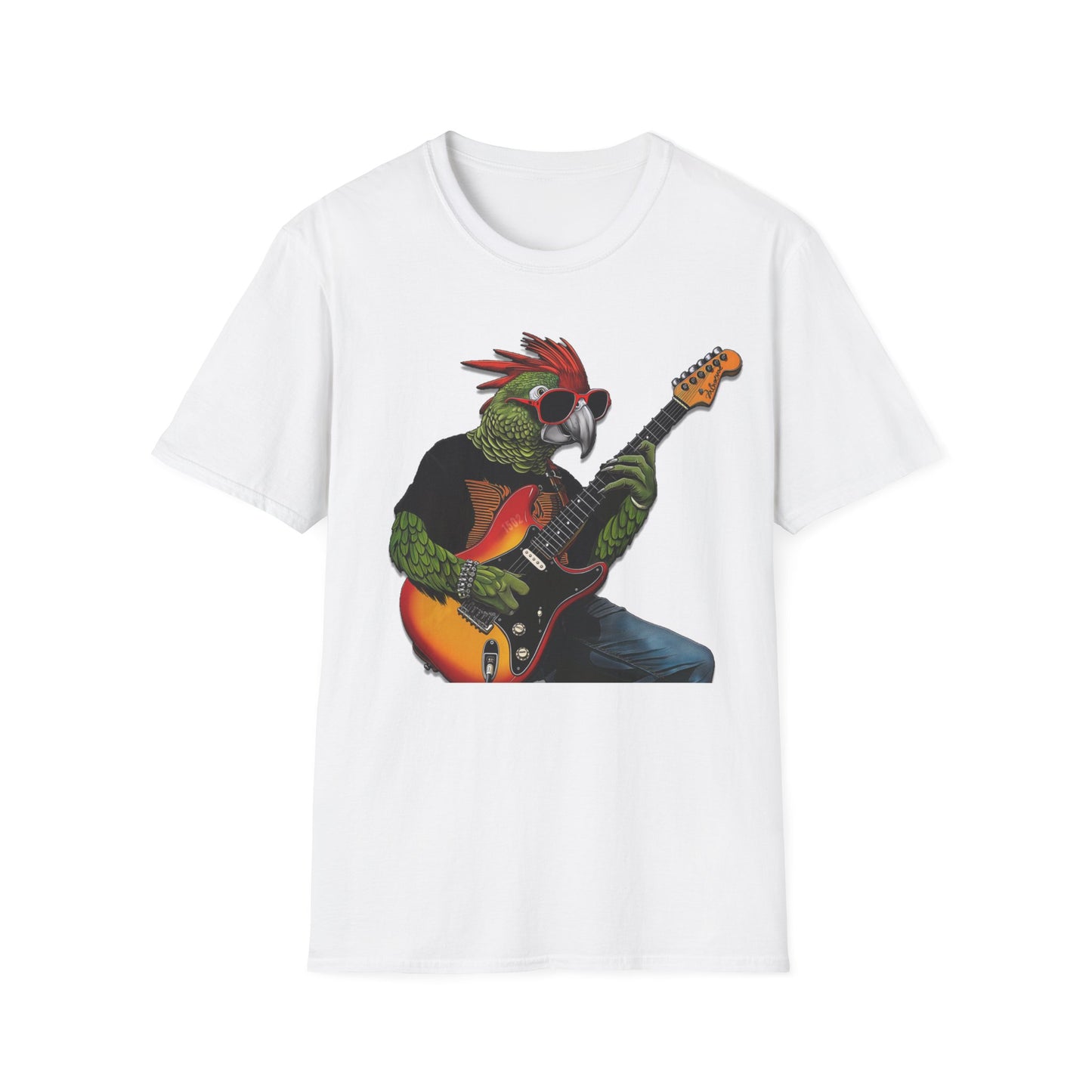 Rocker Parrot Softstyle T-Shirt