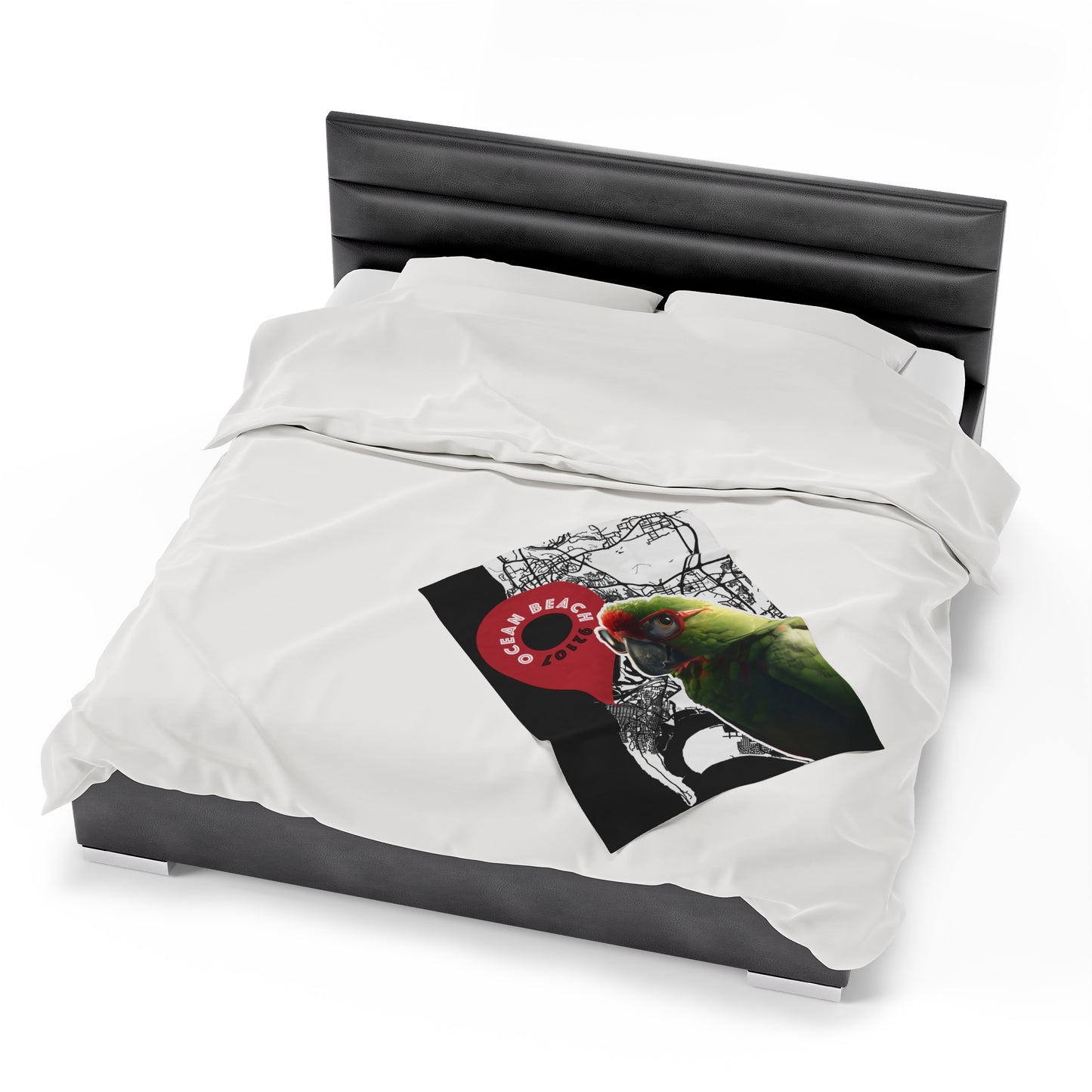 OB Parrot Velveteen Plush Blanket