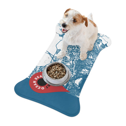 Ocean Beach Pet Feeding Mat