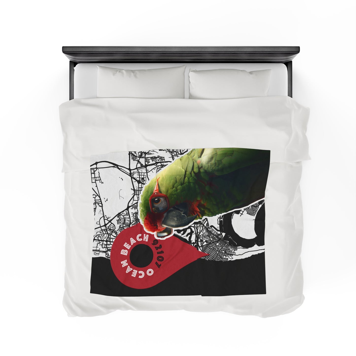 OB Parrot Velveteen Plush Blanket