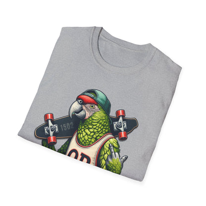 OB Parrot Flipping the Bird Softstyle T-Shirt