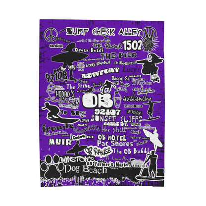 OB Graffiti Velveteen Plush Blanket