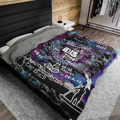 OB Graffiti Velveteen Plush Blanket