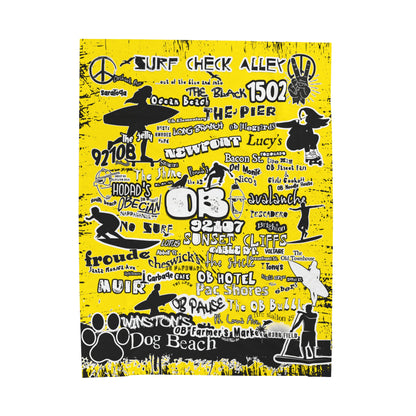 OB Graffiti Velveteen Plush Blanket