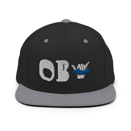 OB - Ocean Beach Shaka Hat -Black and Silver